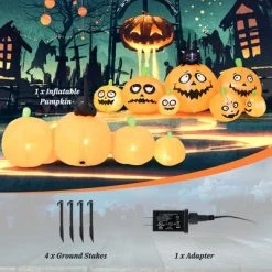 Costway 8FT Long Halloween Inflatable Pumpkins Self Inflating Halloween Pumpkin Patch Lanterns -Hyde and Eek Cosplay Store GUEST 72ce98c7 2364 450e ad16 b02fba2cbc6e