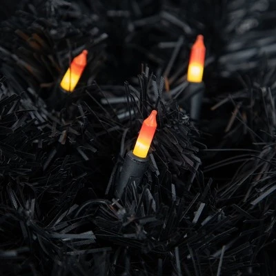 Northlight 50-Count Yellow and Orange Candy Corn Mini Halloween Light Set, Black Wire 2 Northlight 50-Count Yellow and Orange Candy Corn Mini Halloween Light Set, Black Wire - Image 2