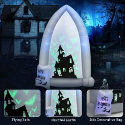 Costway 7 FT Halloween Inflatable Tombstone Yard Decoration w/Bat LED Projector -Hyde and Eek Cosplay Store GUEST 74c73796 79c0 4f62 b86c 64b671750b19