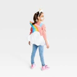 Hyde & EEK! Boutique Kids' and Toddler Light Up and Sound Rainbow Halloween Costume with Headpiece One Size - Hyde & EEK! Boutique™