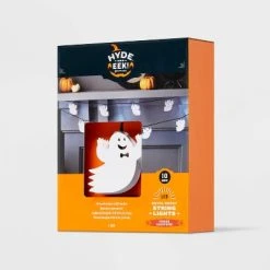 Hyde & EEK! Boutique 10ct LED Metal Ghost Halloween String Lights Cool White - Hyde & EEK! Boutique™ -Hyde and Eek Cosplay Store GUEST 7594d751 8fd4 442d 878d 351e2658ad60