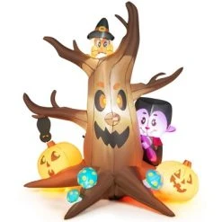 Costway 6ft Inflatable Halloween Dead Tree with Pumpkin Blow up Ghost Tree w/ RGB Lights -Hyde and Eek Cosplay Store GUEST 7c9d9059 d400 424d bef8 c416afe29693