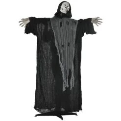 Outsunny 60.25" Life Size Outdoor Halloween Decorations Animated Grim Reaper with Sound and Motion Activated, Light Up Eyes and Rib Cage -Hyde and Eek Cosplay Store GUEST 7e5f4845 e6ba 42a8 b8c4 93ded3670573
