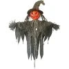 Sunstar Industries Sunstar Jack-O-Lantern Scarecrow Light-Up Hanging Halloween Decoration - - Gray