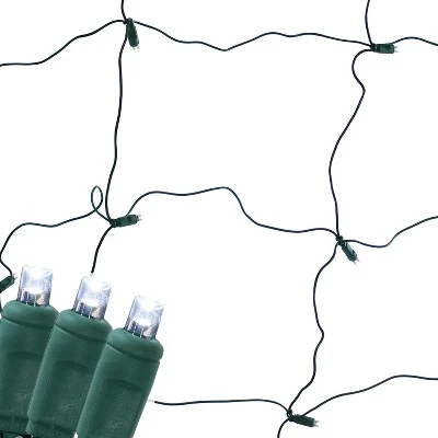 Sunnydaze Decor Sunnydaze Electric Plug-In 70ct LED Indoor/Outdoor Net String Lights 5mm Wide Angle - 6' x 4' Green Wire 10 Sunnydaze Decor Sunnydaze Electric Plug-In 70ct LED Indoor/Outdoor Net String Lights 5mm Wide Angle - 6' x 4' Green Wire - Image 10