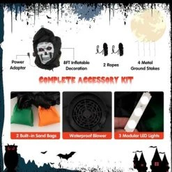Costway 8 FT Halloween Inflatable Grim Reaper Ghost Blow-up Decoration with 3 LED Lights 12 Costway 8 FT Halloween Inflatable Grim Reaper Ghost Blow-up Decoration with 3 LED Lights -Hyde and Eek Cosplay Store GUEST 7f4bd49f 3195 4ea1 98d8 c1ca566f8cde