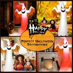 Costway 8 FT Halloween Inflatable White Ghost with Rotatable Flame LED Lights -Hyde and Eek Cosplay Store GUEST 7f7c4559 e169 4c95 a7c1 a9681eff0d71