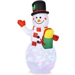 Costway 5 FT Tall Snowman Inflatable Blow up Inflatable w/Built-in Colorful LED Lights -Hyde and Eek Cosplay Store GUEST 834b1b5f dc13 4b2b 8b2a 8d376fb88688