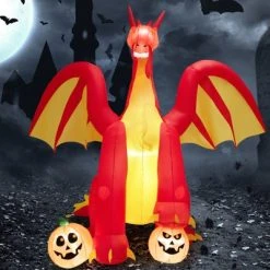 Tangkula 9FT Giant Inflatable Dragon Halloween Inflatable Dragon Decoration w/ 2 Pumpkins Wings Built-in LED Lights & Powerful Blower 13 Tangkula 9FT Giant Inflatable Dragon Halloween Inflatable Dragon Decoration w/ 2 Pumpkins Wings Built-in LED Lights & Powerful Blower -Hyde and Eek Cosplay Store GUEST 838a2927 5c38 4b3a bb17 2fe0813bfc46