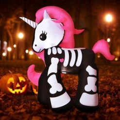 Tangkula 5.5 FT Halloween Inflatable Skeleton Unicorn with Build-in LED Lights & Blower Blow Up Yard Decorations -Hyde and Eek Cosplay Store GUEST 85b1296a f9bc 4863 8bee ac90ace7c6bf
