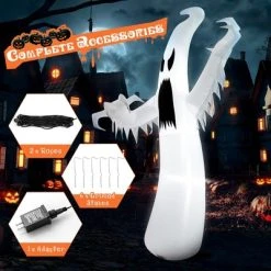 Costway 12ft Halloween Inflatable Ghost Quick Blow up w/LED Lights Outdoor Yard Scary Decoration 11 Costway 12ft Halloween Inflatable Ghost Quick Blow up w/LED Lights Outdoor Yard Scary Decoration -Hyde and Eek Cosplay Store GUEST 8608b04e 72e6 4186 b068 bc3139d891dc