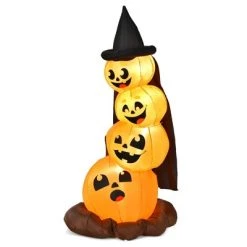 Costway 6.8FT Halloween Inflatable Pumpkin Combo Blow up Pumpkins w/ Witch’s Hat -Hyde and Eek Cosplay Store GUEST 881cc731 7be5 423a 9e48 ed354f94dfe3