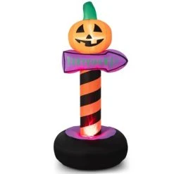 Costway 6 FT Halloween Inflatable Pumpkin Road Sign Festival Decor w/Rotating Flame Lamp -Hyde and Eek Cosplay Store GUEST 8acb7283 40c6 4c7b a30d f863703a7f35