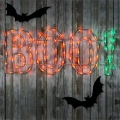 National Tree Company Halloween Lighted BOO! Sign