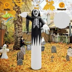 Tangkula 12 FT Halloween Inflatable Skeleton Decoration w/ Built-in LEDs Inflatable Scull Face Ghost 11 Tangkula 12 FT Halloween Inflatable Skeleton Decoration w/ Built-in LEDs Inflatable Scull Face Ghost -Hyde and Eek Cosplay Store GUEST 9011a079 4436 4704 9b96 62f78e9d4847