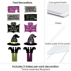 Big Dot of Happiness Happy Halloween - Witch Lawn Decorations - Outdoor Halloween Yard Decorations - 10 Piece 9 Big Dot of Happiness Happy Halloween - Witch Lawn Decorations - Outdoor Halloween Yard Decorations - 10 Piece -Hyde and Eek Cosplay Store GUEST 911576af 4ba2 4a03 b0c5 800d7617fe9d