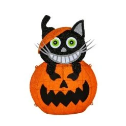 National Tree Company 23" Pre-Lit Pumpkin and Black Cat -Hyde and Eek Cosplay Store GUEST 93ee57a8 a637 4344 b030 39698a213236