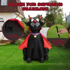 Tangkula 4.7FT Tall Halloween Inflatable Decoration Blow Up Vampire Black Cat with Crimson Cape Halloween Decor with Bright LED Lights 16 Tangkula 4.7FT Tall Halloween Inflatable Decoration Blow Up Vampire Black Cat with Crimson Cape Halloween Decor with Bright LED Lights -Hyde and Eek Cosplay Store GUEST 970a3537 9407 4402 bec3 2424d2aece04