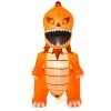Costway 8FT Halloween Inflatable Pumpkin Head Dinosaur Blow Up with LED Lights
