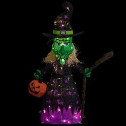 Northlight 39" Spooky Town LED Lighted Witch with Broom Outdoor Halloween Decoration 9 Northlight 39" Spooky Town LED Lighted Witch with Broom Outdoor Halloween Decoration -Hyde and Eek Cosplay Store GUEST 9ed02af3 58ce 4fff b75c 04ed455cf93c