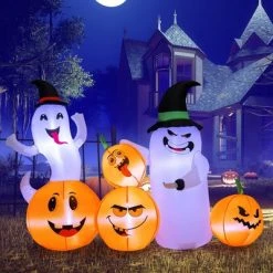 Costway 6 FT Long Halloween Inflatable Decor 4 Pumpkins & Ghosts w/ Built-in LED Lights 16 Costway 6 FT Long Halloween Inflatable Decor 4 Pumpkins & Ghosts w/ Built-in LED Lights -Hyde and Eek Cosplay Store GUEST 9fbc2dcb fced 4300 8aee 4eb97bf83568