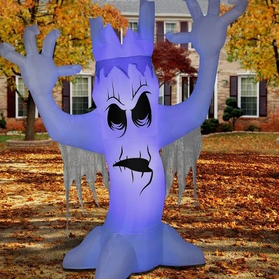 National Tree Company Halloween Inflatable Giant Haunted Tree, LED Lights, 12 Foot 1 National Tree Company Halloween Inflatable Giant Haunted Tree, LED Lights, 12 Foot