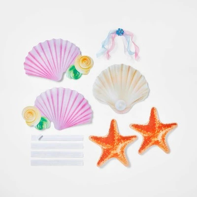 Kids' Adaptive Mermaid Halloween Costume Wheelchair Cover with Hairpiece - Hyde & EEK! Boutique™ Multicolor 2 Kids' Adaptive Mermaid Halloween Costume Wheelchair Cover with Hairpiece - Hyde & EEK! Boutique™ Multicolor - Image 2