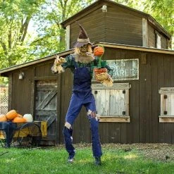 Seasonal Visions Animated Rotten Harvester Halloween Decoration - 7 ft - Blue