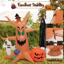 Costway 8 FT Halloween Outdoor Dead Tree Bright Halloween Outdoor Decoration with Stakes & Tethers -Hyde and Eek Cosplay Store GUEST a7af0700 4aae 46b1 83b8 fa1e226caff5