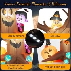 Costway 6ft Inflatable Halloween Dead Tree with Pumpkin Blow up Ghost Tree w/ RGB Lights -Hyde and Eek Cosplay Store GUEST a8203634 4b85 4b1e a391 5150a2035007