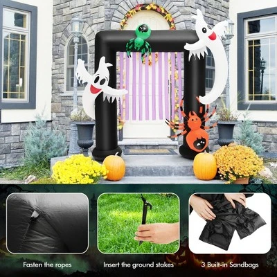 Costway 7.5FT Halloween Inflatable Archway Blow-up Festive Decoration for Backyard Porch 5 Costway 7.5FT Halloween Inflatable Archway Blow-up Festive Decoration for Backyard Porch - Image 5