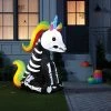 Hyde & EEK! Boutique 5' LED Inflatable Skeleton Unicorn Halloween Decoration - Hyde & EEK! Boutique™