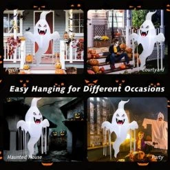Costway 5 FT Tall Halloween Inflatable Hanging Ghost Blow-up Yard Decoration w/LED Light -Hyde and Eek Cosplay Store GUEST addb8ce3 cf97 40f7 868a 8023ab24725e