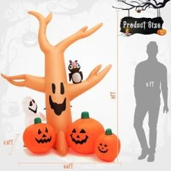 Costway 8 FT Halloween Inflatable Dead Tree w/ Pumpkins Blow up Yard Decoration -Hyde and Eek Cosplay Store GUEST b0848637 b0b7 4baf bd88 94d9d779b190