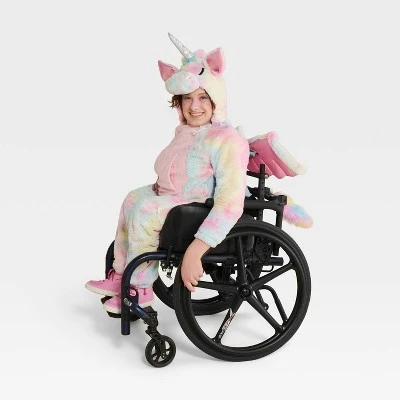 Kids' Adaptive Plush Unicorn Halloween Costume Jumpsuit - Hyde & EEK! Boutique™ 4 Kids' Adaptive Plush Unicorn Halloween Costume Jumpsuit - Hyde & EEK! Boutique™ - Image 4