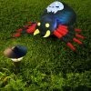 Tangkula 6.5FT Inflatable Halloween Spider Long Outdoor Indoor Blow Up Spider with Magic LED Lights