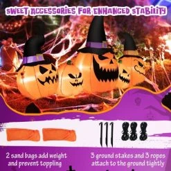Costway 8 Ft Tall Inflatable Pumpkin Family Waterproof Halloween Yard Decoration w/LED Lights -Hyde and Eek Cosplay Store GUEST b32dd677 d0c5 458b 8d6c 926126231dbf