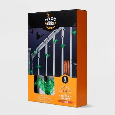 Hyde & EEK! Boutique 25ct Bat Halloween Icicle Lights Green - Hyde & EEK! Boutique™ 3 Hyde & EEK! Boutique 25ct Bat Halloween Icicle Lights Green - Hyde & EEK! Boutique™ - Image 3