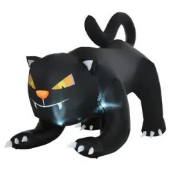 HOMCOM 4ft Inflatable Halloween Pouncing Black Cat, Inflatable Outdoor LED Yard Display for Holiday Home -Hyde and Eek Cosplay Store GUEST b6dc7581 3f3f 49a9 931e 8fe508d97602