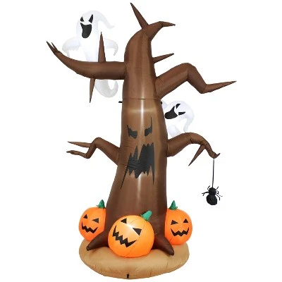 Sunnydaze Decor Sunnydaze Outdoor Haunted Forest Self-Inflating Halloween Inflatable Yard Decoration with LED Lights and Built-In Fan - 8' 2 Sunnydaze Decor Sunnydaze Outdoor Haunted Forest Self-Inflating Halloween Inflatable Yard Decoration with LED Lights and Built-In Fan - 8' - Image 2