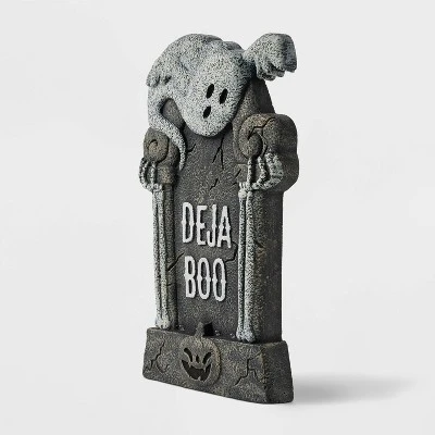 Hyde & EEK! Boutique Light Up Deja BOO Foam Halloween Decorative Tombstone - Hyde & EEK! Boutique™ 2 Hyde & EEK! Boutique Light Up Deja BOO Foam Halloween Decorative Tombstone - Hyde & EEK! Boutique™ - Image 2
