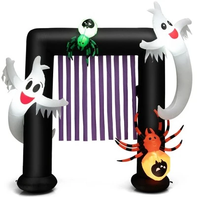 Costway 7.5FT Halloween Inflatable Archway Blow-up Festive Decoration for Backyard Porch 9 Costway 7.5FT Halloween Inflatable Archway Blow-up Festive Decoration for Backyard Porch - Image 9