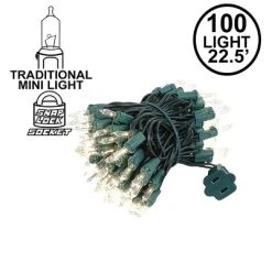 Novelty Lights Inc Novelty Lights Clear 100 Light Incandescent Mini Christmas String Lights 22 Feet -Hyde and Eek Cosplay Store GUEST bdbec384 a718 4bad 8dac 1876bfe9d44c