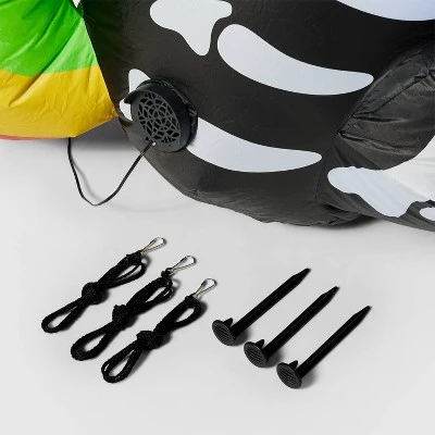 Hyde & EEK! Boutique 5' LED Inflatable Skeleton Unicorn Halloween Decoration - Hyde & EEK! Boutique™ 3 Hyde & EEK! Boutique 5' LED Inflatable Skeleton Unicorn Halloween Decoration - Hyde & EEK! Boutique™ - Image 3