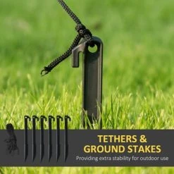 HOMCOM 8FT Halloween Inflatables Skeleton Dinosaur with Witch, Pumpkin, Outdoor Decorations with LED Lights -Hyde and Eek Cosplay Store GUEST bf3c6c8c ba09 46c8 b9d7 31ec1b928d60