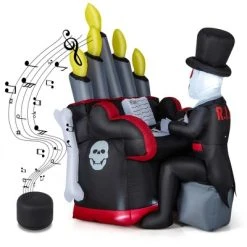 Costway 5.2 FT Halloween Inflatable Skeleton Playing Piano Yard Decoration with LED Lights -Hyde and Eek Cosplay Store GUEST c04b883a 6cba 4031 bb4a 18f739240f96