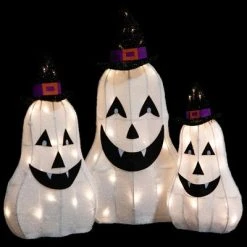 Northlight Set of 3 Spooky Town LED Jack O' Lantern Ghosts Outdoor Halloween Decorations -Hyde and Eek Cosplay Store GUEST c17c91ae 71d3 4279 8ec9 4aca34815554
