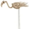 Halloween Express Flamingo Skeleton Halloween Decoration - Size 27 in - Off-White
