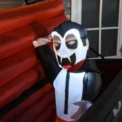 HOMCOM 70.75" Inflatable Halloween Vampire and Giant Coffin, Inflatable Outdoor LED Yard Display, Waterproof -Hyde and Eek Cosplay Store GUEST c1f73e95 47d0 49cd b913 eba4ac3c5304