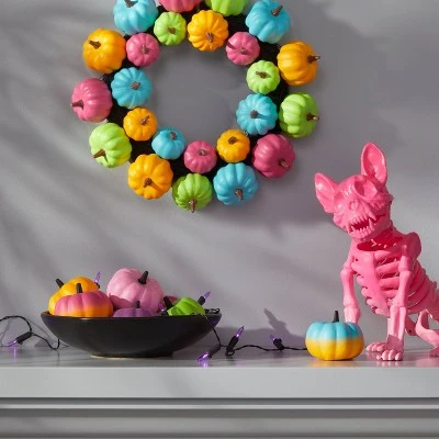 Hyde & EEK! Boutique Night of the Vivid Dead Pumpkin Halloween Wreath - Hyde & EEK! Boutique™ 1 Hyde & EEK! Boutique Night of the Vivid Dead Pumpkin Halloween Wreath - Hyde & EEK! Boutique™